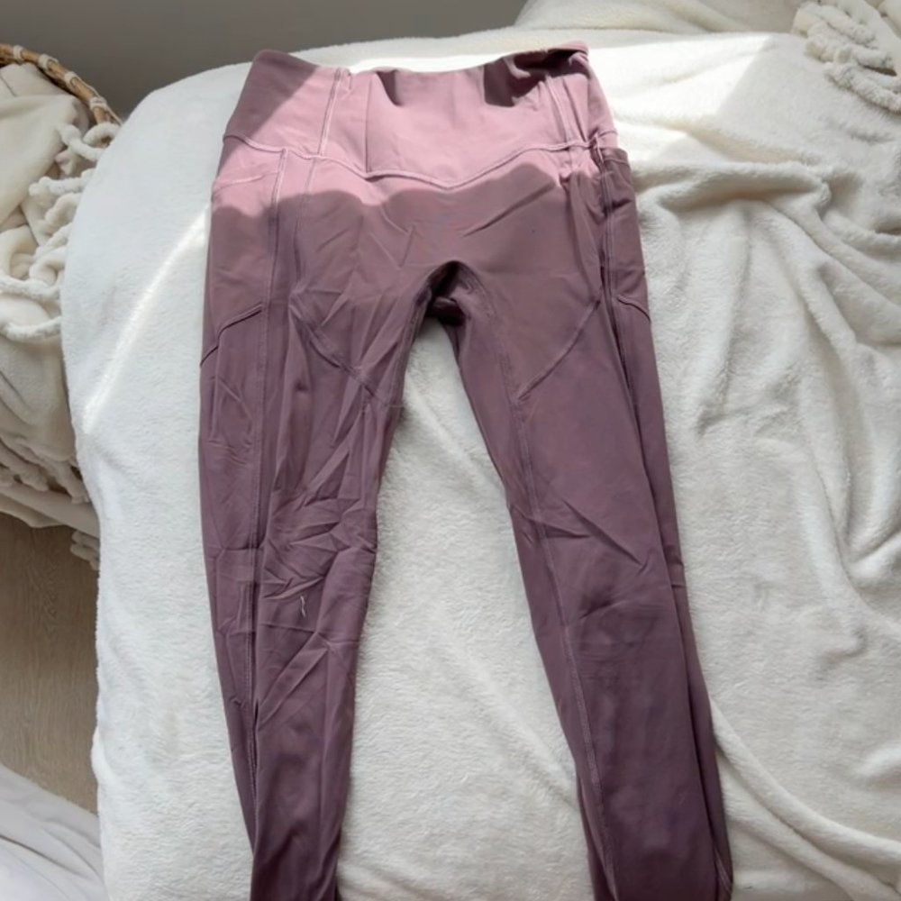 Lululemon All the right places Lavender Leggings Size 6